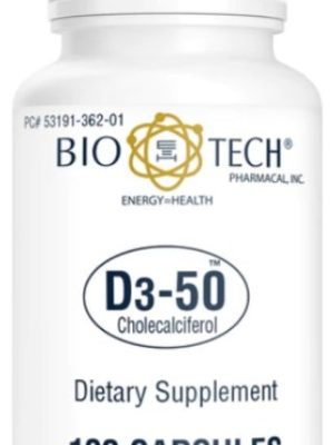 Bio Tech Pharmacal Vitamin D3 50,000 IU capsules