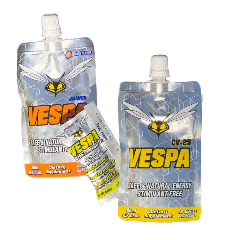 Vespa Jr, Vespa Ultra Concentrate, and Vespa CV-25 pouches